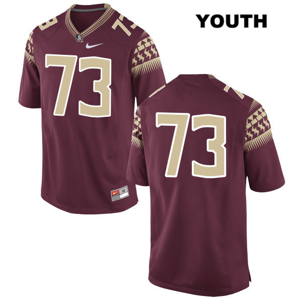 Youth NCAA Nike Florida State Seminoles #73 Jauan Williams College No Name Red Stitched Authentic Football Jersey USP0669MC